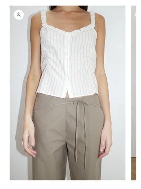 Deiji Studios Ruffle Button Top